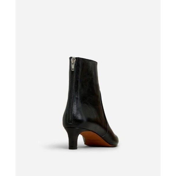 Madewell The Dimes Kitten-Heel Boot in Crinkle Leather NN026 Size 7-Display-$218 - Picture 4 of 16